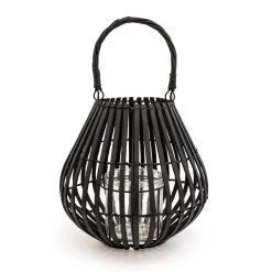 Darthome Limited Matt Black Slatted Candle Lantern -Décor Dreams Shop 1