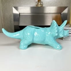 Darthome Limited Blue Ceramic Triceratops Succulent Planter 16 Darthome Limited Blue Ceramic Triceratops Succulent Planter -Décor Dreams Shop 11 e7484fc5 f8c7 4e87 b72c 2185444c8bf4