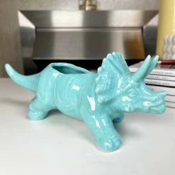 Darthome Limited Blue Ceramic Triceratops Succulent Planter 17 Darthome Limited Blue Ceramic Triceratops Succulent Planter -Décor Dreams Shop 12 31e4d085 6fa9 4cc6 892f 86e67c701cbe