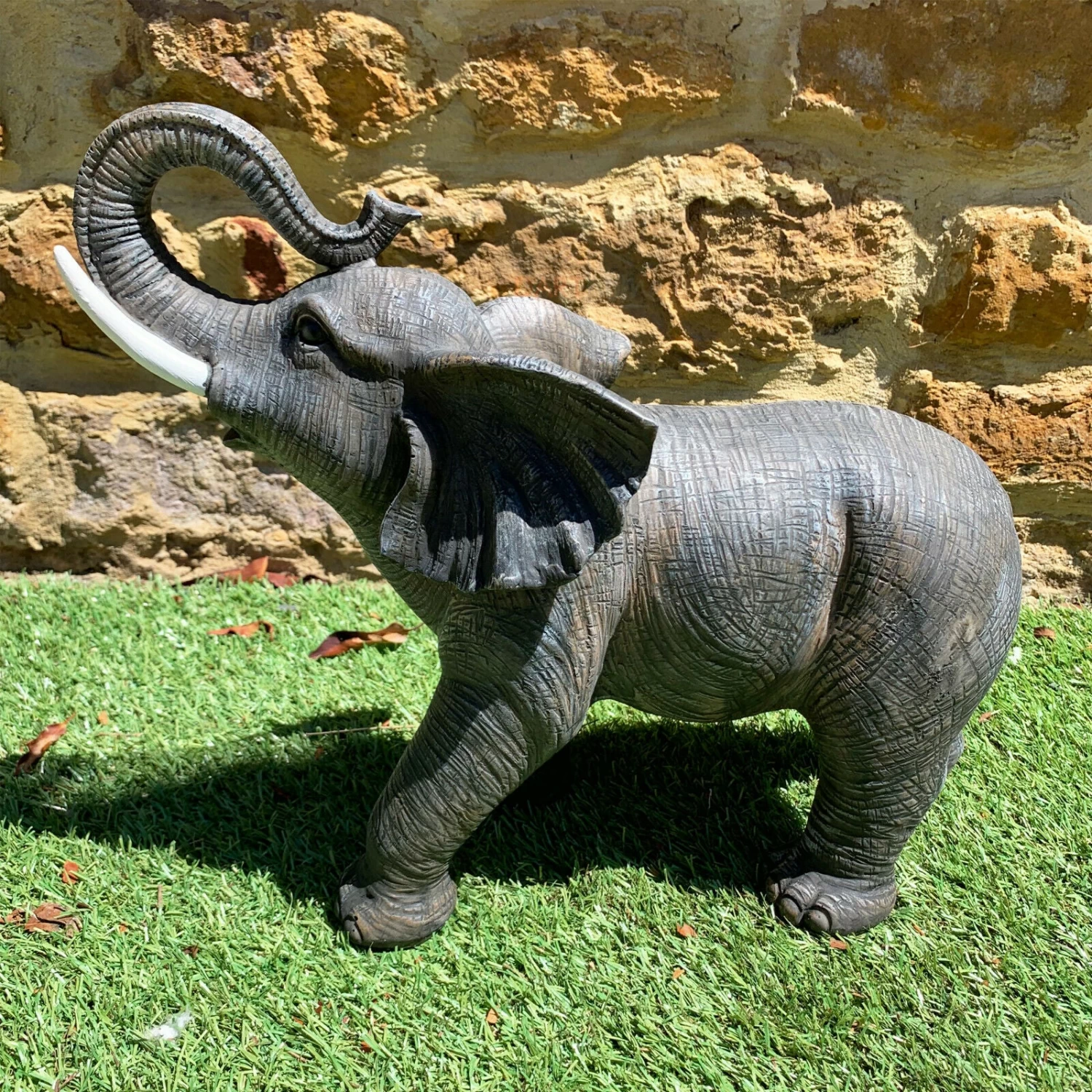 Darthome Limited Grey Lucky Elephant Garden Sculpture Large 42cm 9 Darthome Limited Grey Lucky Elephant Garden Sculpture Large 42cm - Image 7