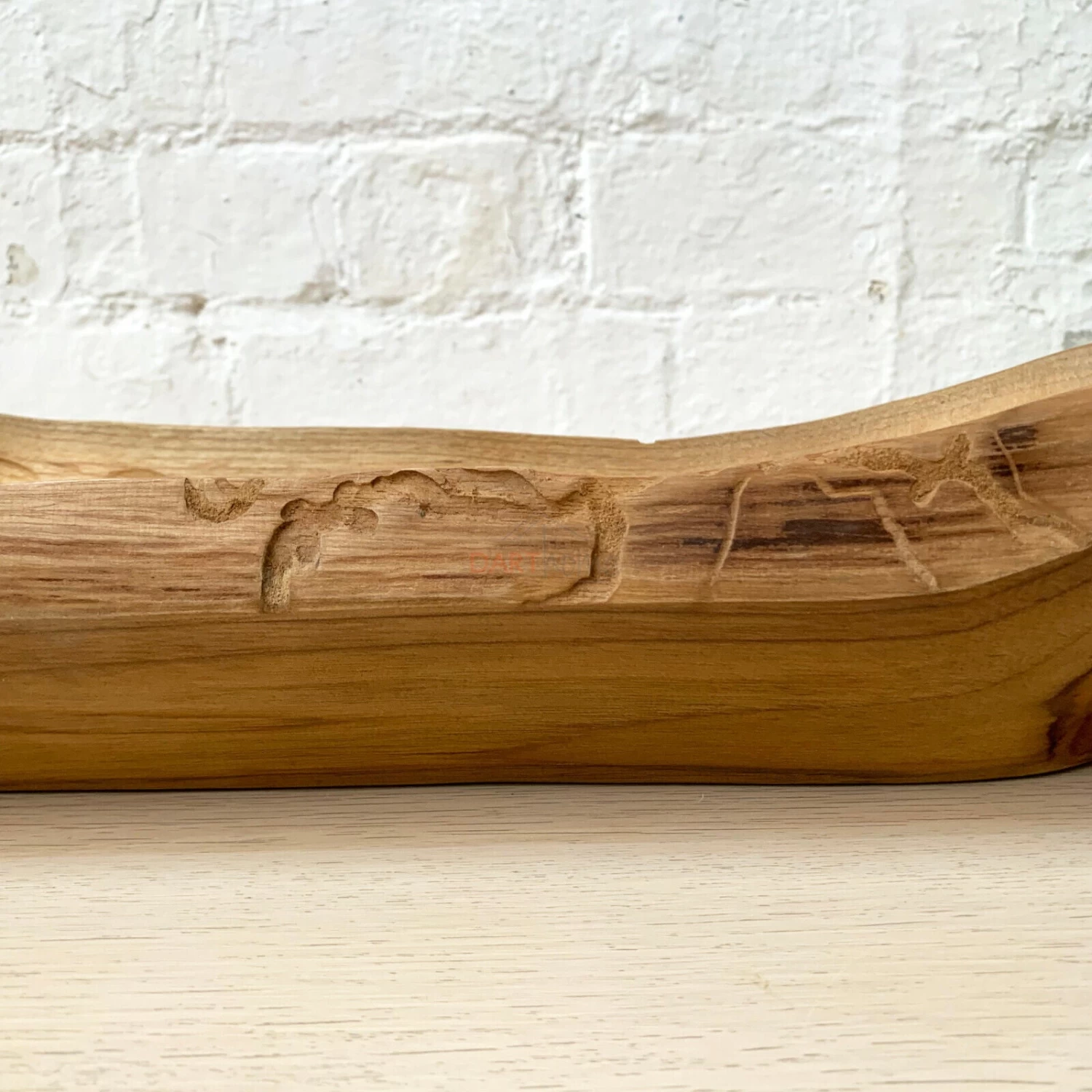 Darthome Limited Teak Root Wood Long Boat Bowl 60cm 7 Darthome Limited Teak Root Wood Long Boat Bowl 60cm - Image 5
