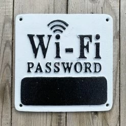 Darthome Limited WiFi Password Cast Iron Wall Sign