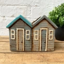 Darthome Limited Ceramic Village Pottery Multi Beach Houses Plant Pot 20cm