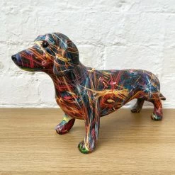 Darthome Limited Colourful Sausage Dog Ornament