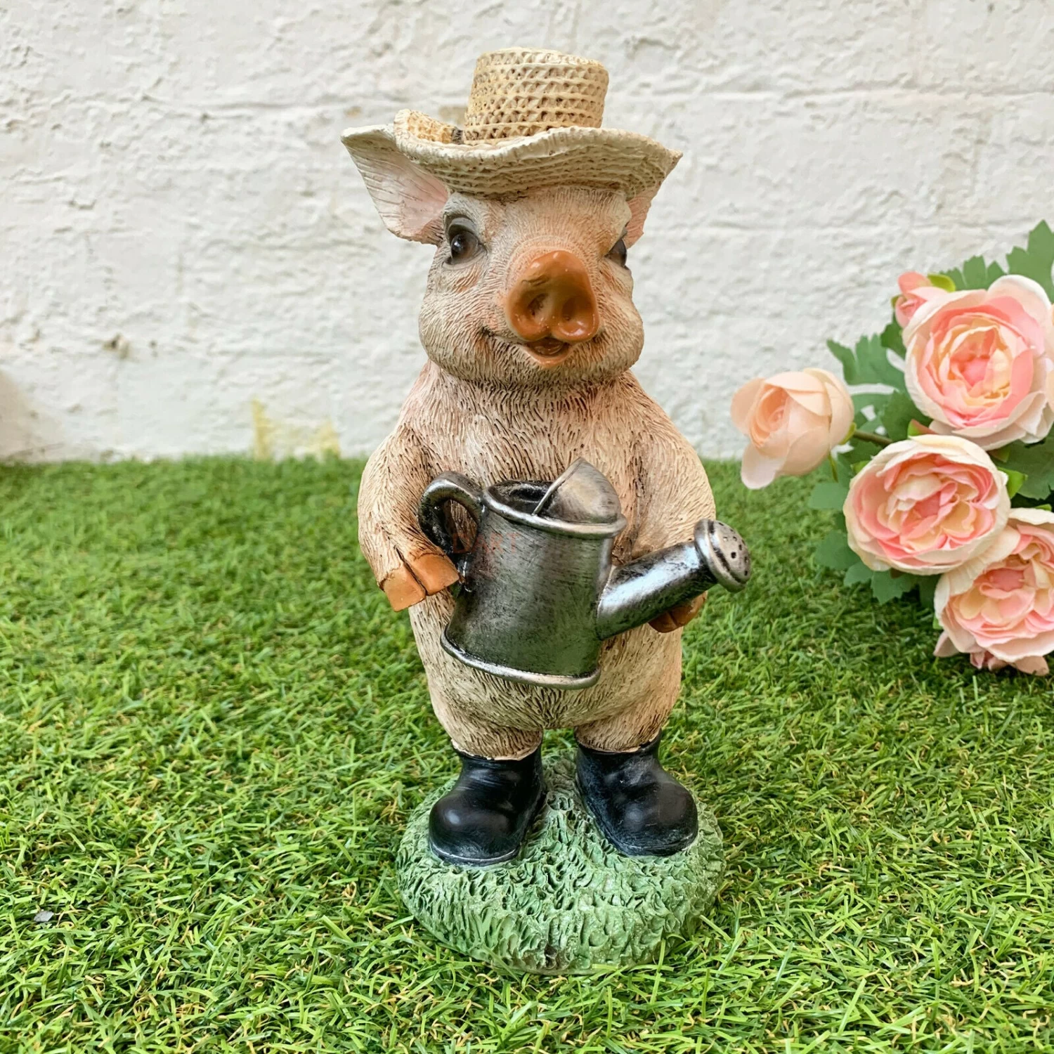 Darthome Limited Pig With Watering Can Ornament 21cm 3 Darthome Limited Pig With Watering Can Ornament 21cm