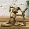 Darthome Limited Gold Yoga Frog Ornament 17cm