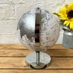 Darthome Limited Rotating Globe Ornament - Silver And White -Décor Dreams Shop 20 776bece9 c106 4866 9afa 427af1282f4d