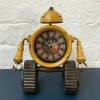 Darthome Limited Industrial Yellow Robot Clock