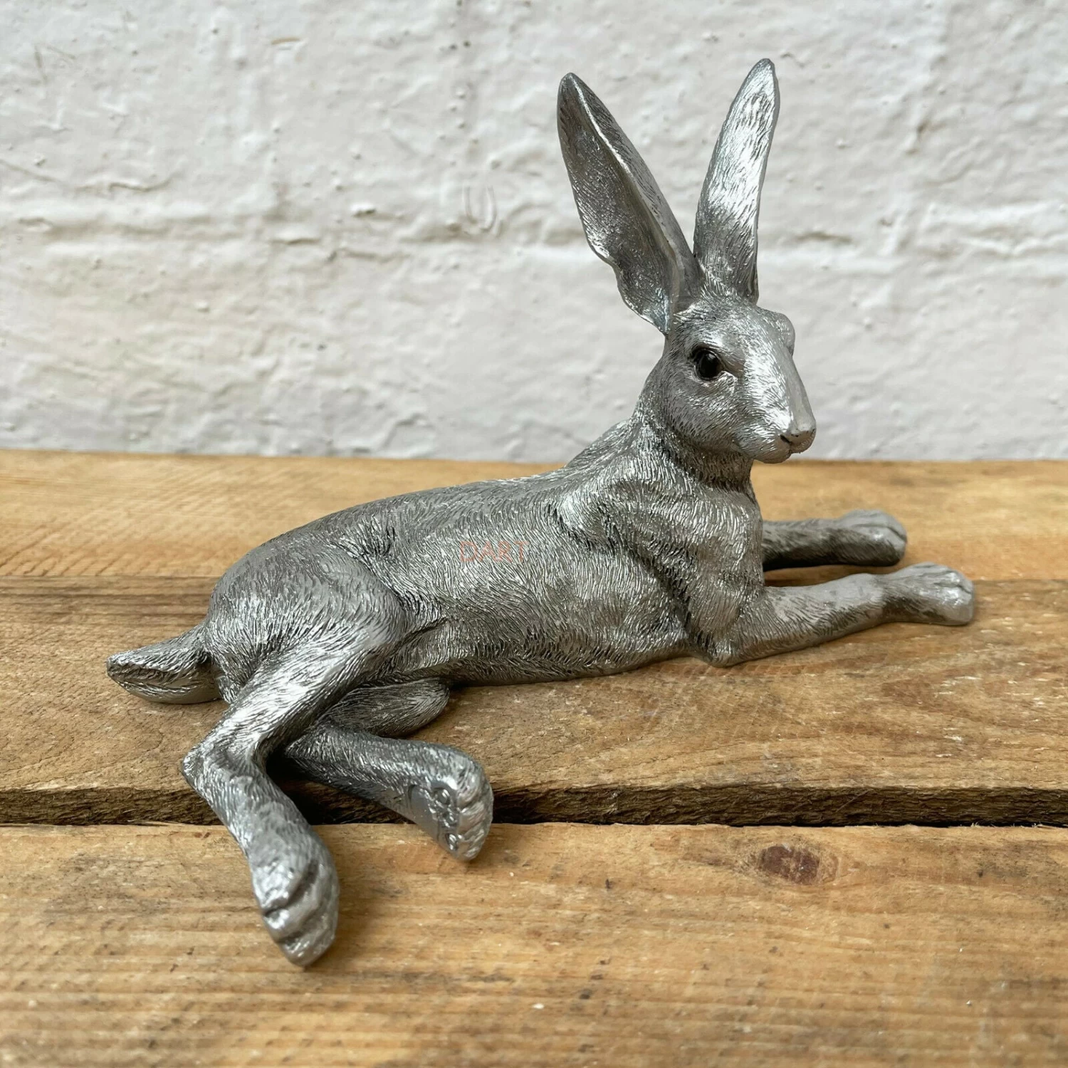 Darthome Limited Lying Silver Hare Ornament 3 Darthome Limited Lying Silver Hare Ornament
