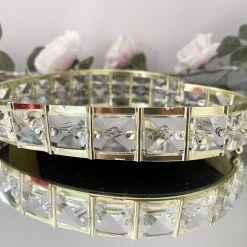 Darthome Limited Gold Love Heart Glass Crystal Mirrored Candle Plate 21cm -Décor Dreams Shop 2 6fa0e51a ab6c 4f97 931e 86412ddab295