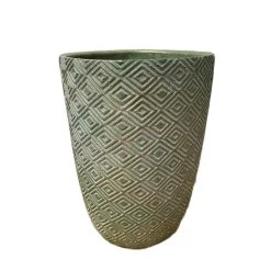 Darthome Limited Cement Tall Diamond Plant Pot 20cm - Green & Gold -Décor Dreams Shop 37copy f15929c3 1d8f 4cb0 ac8c fd1f73f46761