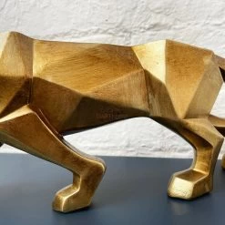 Darthome Limited Geometric Gold Leopard Ornament 46cm -Décor Dreams Shop 38 f3f19c7f 6a2b 46fb 997a 65f3d5750318