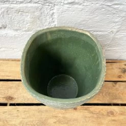 Darthome Limited Cement Tall Diamond Plant Pot 20cm - Green & Gold -Décor Dreams Shop 40 8b311893 2d7d 4f6a aa21 aa1da7fde68a