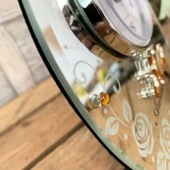 Darthome Limited 50th Golden Wedding Anniversary Mirror Clock 16cm -Décor Dreams Shop 42 1ac2abce e603 4457 8a20 7ab8dafde259