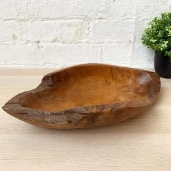 Darthome Limited Teak Root Wood Long Bowl 35cm -Décor Dreams Shop 42 4712418f f869 47df a5c8 d48b95e926ab