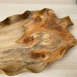 Darthome Limited Teak Root Wood Flat Leaf Shaped Bowl 39cm -Décor Dreams Shop 50 c8ab768b be46 482f ba29 8282e27b29bb