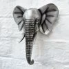 Darthome Limited Silver Resin Elephant Bust Wall Ornament 21cm -Décor Dreams Shop 82