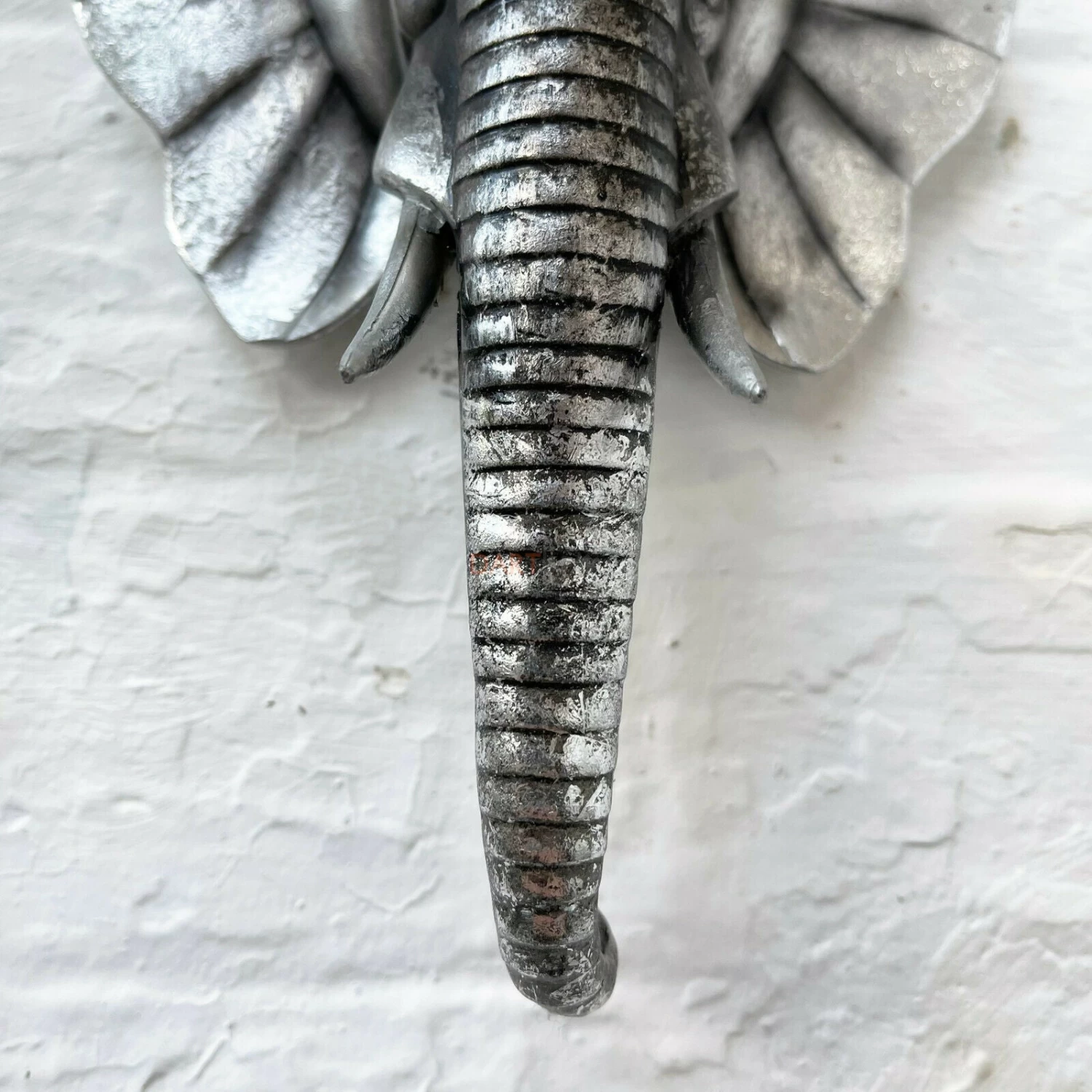 Darthome Limited Silver Resin Elephant Bust Wall Ornament 21cm 4 Darthome Limited Silver Resin Elephant Bust Wall Ornament 21cm - Image 2