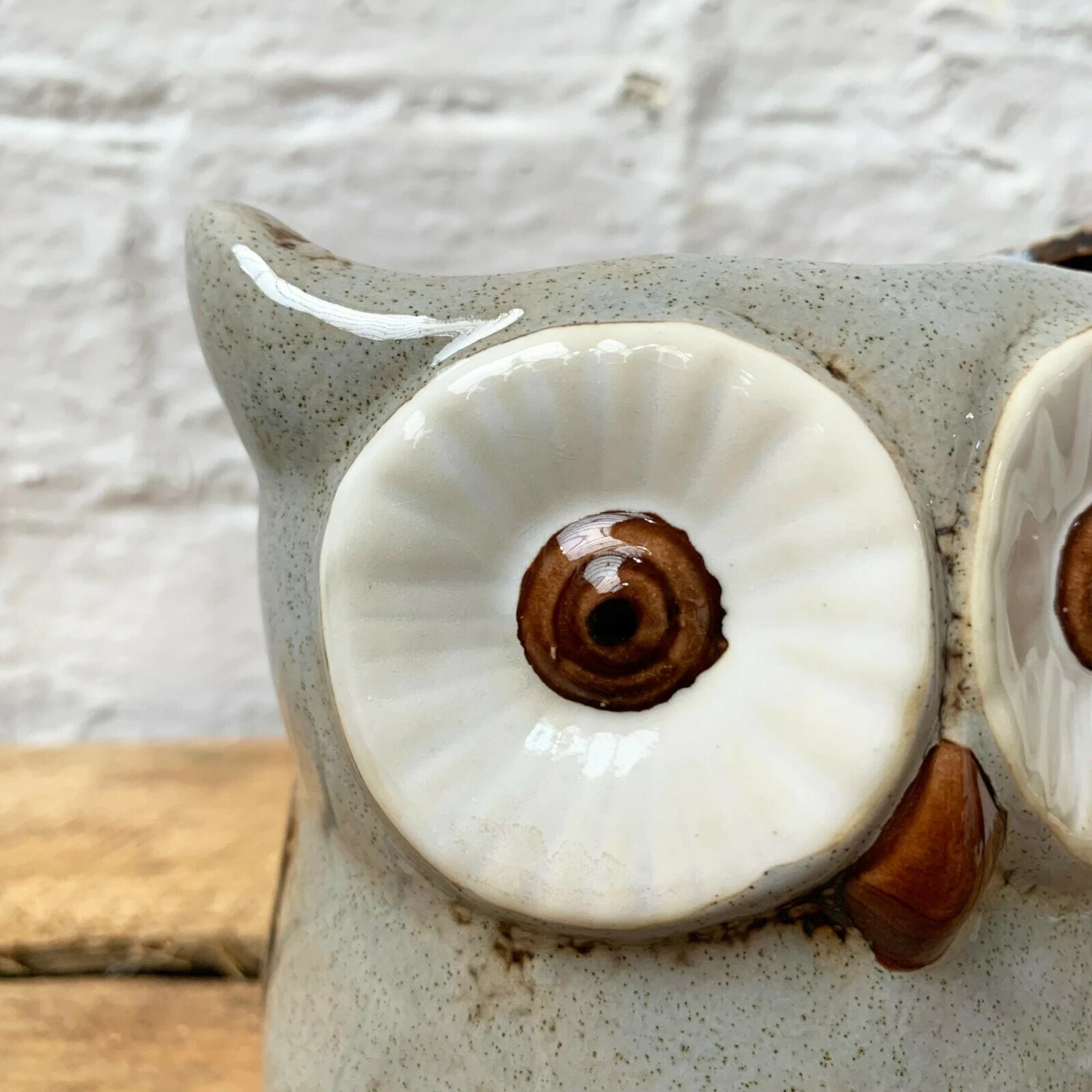 Darthome Limited Speckled Ceramic Owl Planter 4 Darthome Limited Speckled Ceramic Owl Planter - Image 2