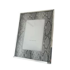 Darthome Limited 4x6" Faux Silver Snakeskin Photo Frame -Décor Dreams Shop 90copy