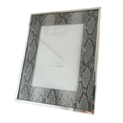 Darthome Limited 5x7" Faux Silver Snakeskin Photo Frame -Décor Dreams Shop 91copy