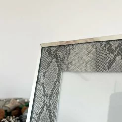 Darthome Limited 5x7" Faux Silver Snakeskin Photo Frame -Décor Dreams Shop 94 3573a545 4923 4ed9 91a2 f8b5aece2524