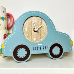 Darthome Limited Blue Car Childrens Clock
