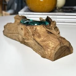 Darthome Limited Molten Tea Light Holder On Teak Root Stand -Décor Dreams Shop IMG 0002 JPEG