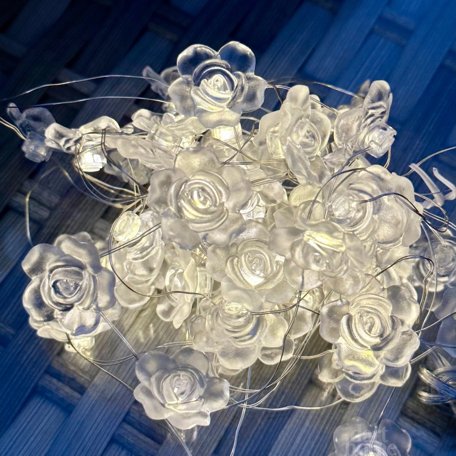 Darthome Limited 50 Solar Rose Flower Outdoor String Lights 4 Darthome Limited 50 Solar Rose Flower Outdoor String Lights - Image 2