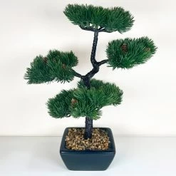 Darthome Limited Artificial Bonsai Tree Plant In Black Pot B
