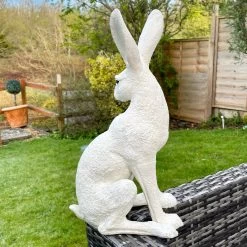 Darthome Limited White March Hare Garden Ornament 7 Darthome Limited White March Hare Garden Ornament -Décor Dreams Shop IMG 2682.JPEG edited58