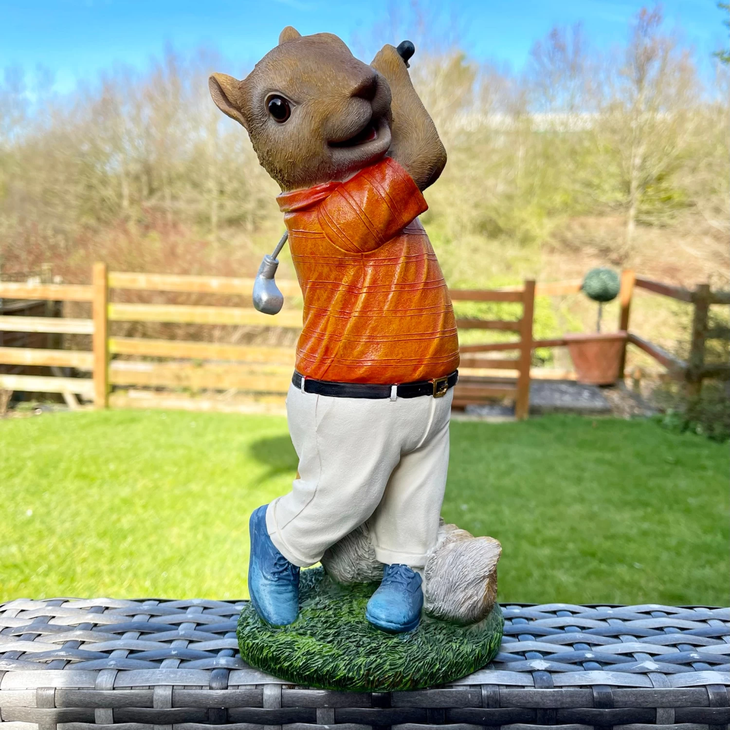 Darthome Limited Novelty Resin Golfing Squirrel Ornament 3 Darthome Limited Novelty Resin Golfing Squirrel Ornament