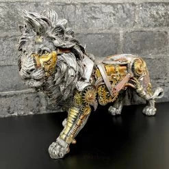 Darthome Limited Silver Steampunk Lion Ornament