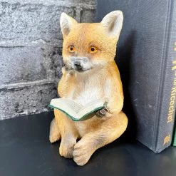Darthome Limited Resin Reading Fox & Bear Animal Bookends -Décor Dreams Shop IMG 2877.JPEG edited208