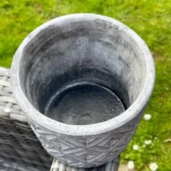 Darthome Limited Grey Stone Geometric Plant Pot Holder -Décor Dreams Shop IMG 2997.JPEG edited281