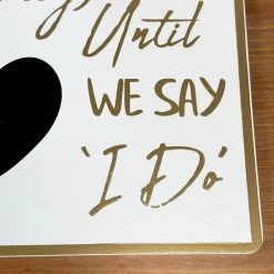 Darthome Limited Gold Script Wedding Day Countdown Plaque 10 Darthome Limited Gold Script Wedding Day Countdown Plaque -Décor Dreams Shop IMG 3806