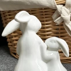 Darthome Limited White Easter Rabbits Figurine -Décor Dreams Shop IMG 4101