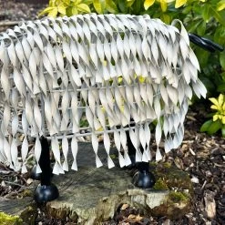 Darthome Limited White Metal Garden Sheep Statue -Décor Dreams Shop IMG 4894 JPEG
