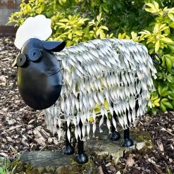 Darthome Limited White Metal Garden Sheep Statue Large