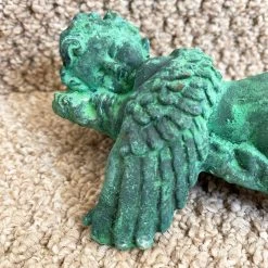 Darthome Limited Verdigris Cast Iron Sleeping Cherub Ornament -Décor Dreams Shop IMG 5033.JPEG edited2