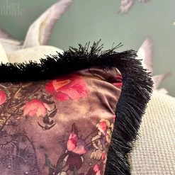 Darthome Limited Fringed Boho Floral Velvet Cushion -Décor Dreams Shop IMG 5238 JPEG