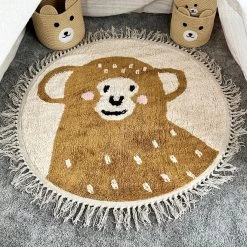 Darthome Limited Tufted Cotton Monkey Floor Rug With Tassels
