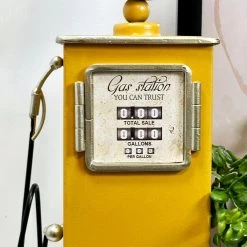 Darthome Limited Yellow Petrol Pump Table Clock -Décor Dreams Shop IMG 5707 JPEG