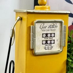 Darthome Limited Yellow Petrol Pump Table Clock -Décor Dreams Shop IMG 5709 JPEG