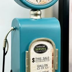 Darthome Limited Blue Petrol Pump Table Clock -Décor Dreams Shop IMG 5718 JPEG