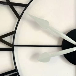 Darthome Limited Black Metal Skeleton 75cm Wall Clock -Décor Dreams Shop IMG 5910 JPEG