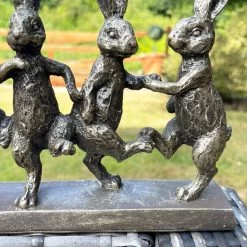 Darthome Limited Antique Gold Five Dancing Hares Sculpture -Décor Dreams Shop IMG 6764.JPEG edited52
