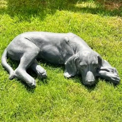 Darthome Limited Large Grey Content Dog Sculpture