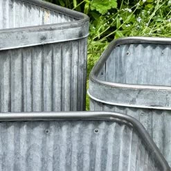 Darthome Limited Set Of 3 Galvanised Rectangle Tub Planters -Décor Dreams Shop IMG 8127 JPEG