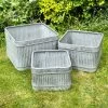 Darthome Limited Set Of 3 Galvanised Square Tub Planters -Décor Dreams Shop IMG 8160 JPEG
